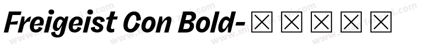 Freigeist Con Bold字体转换
